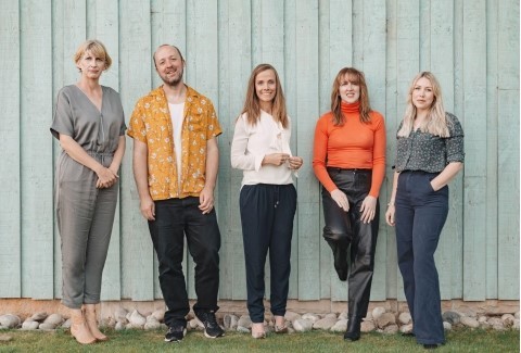 SPEY's management team: partners L-R Eleanor Bradford, Rob Mathie, Marion Cordiner, Founder Jennifer Robertson and Emma Scott.