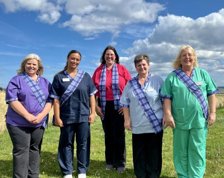 Colours Of Care Tartan Celebrates Parklands Care Team