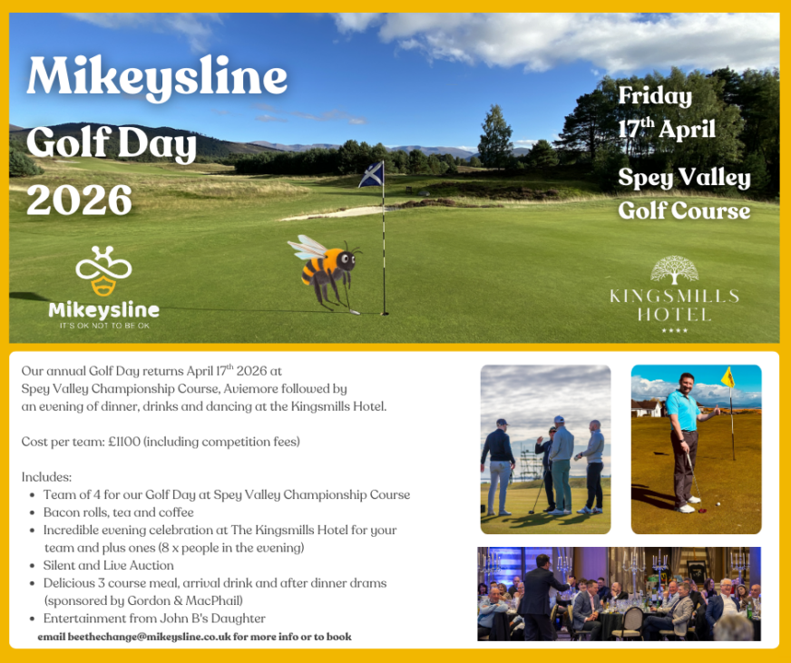 Mikeysline Announces 2026 Golf Day at Spey Valley Championship Course