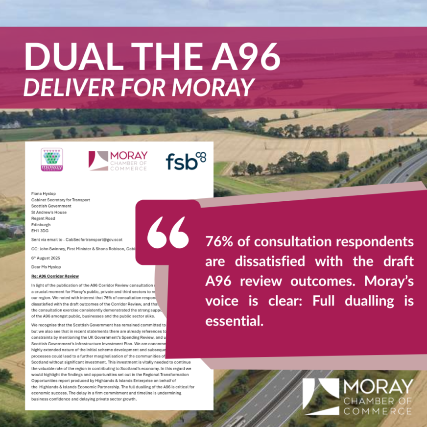 Moray’s business leaders unite to demand urgent action on A96 dualling
