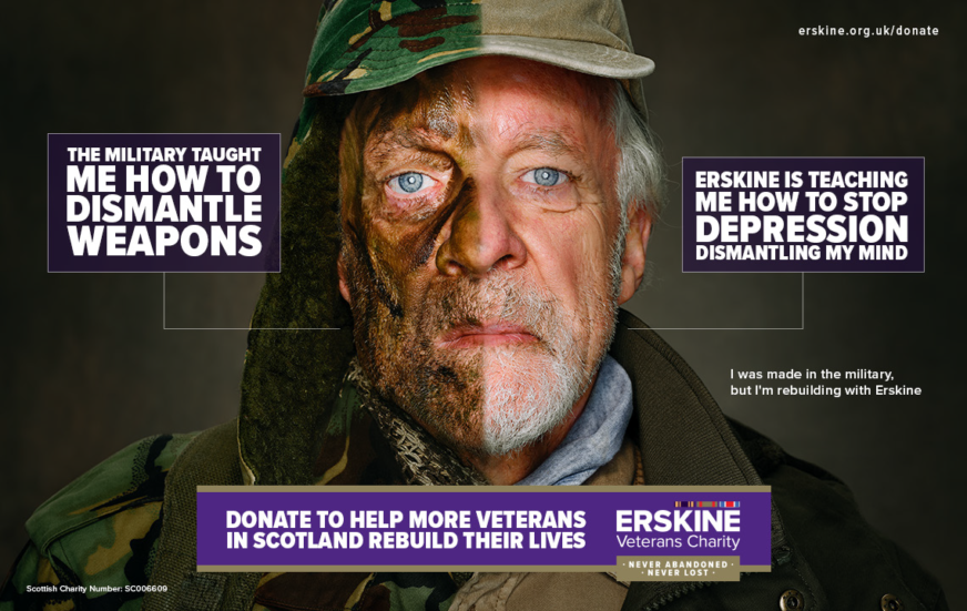Erskine launches major fundraising campaign as charity sets ambition to raise £15 million a year for Scotland's veterans