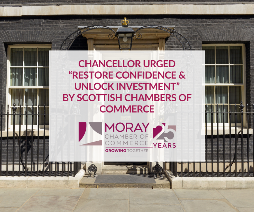 Chancellor urged “Restore Confidence & Unlock Investment” by Scottish Chambers of Commerce