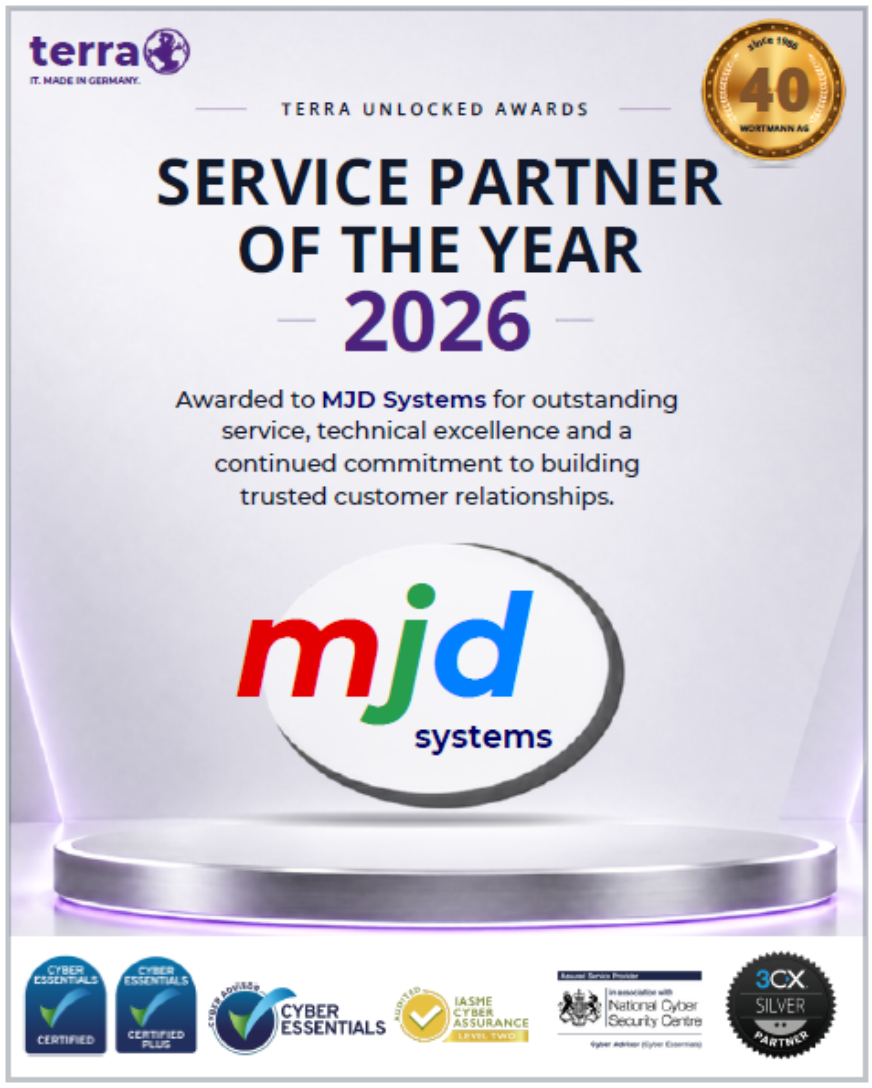MJD Systems named TERRA Service Partner of the Year 2026