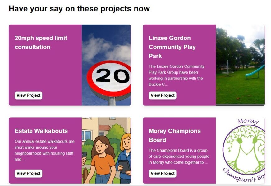 New community engagement portal launched for Moray