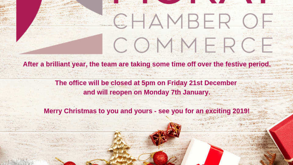 Moray Chamber's Christmas Hours