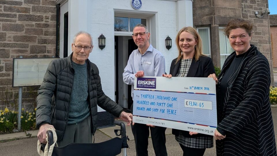 GORDON & MACPHAIL RAISES OVER £13,000 FOR ERSKINE VETERAN’S CHARITY