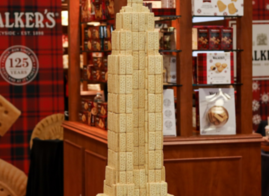 Walker's Shortbread creates edible landmark for New York’s Tartan Week