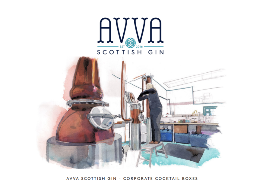 AVVA SCOTTISH GIN - CORPORATE COCKTAIL BOXES