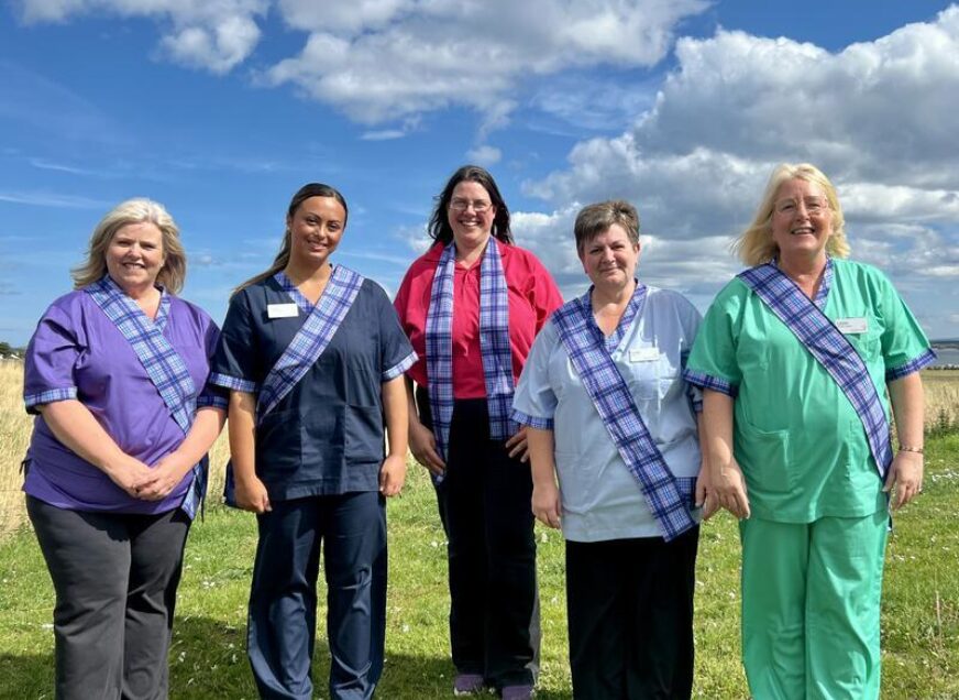 Colours Of Care Tartan Celebrates Parklands Care Team