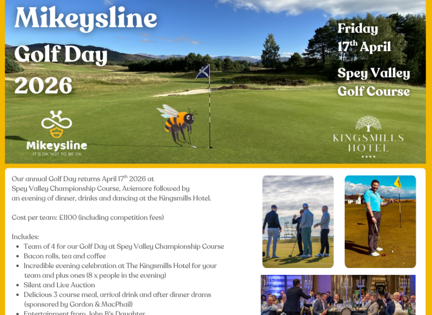 Mikeysline Announces 2026 Golf Day at Spey Valley Championship Course