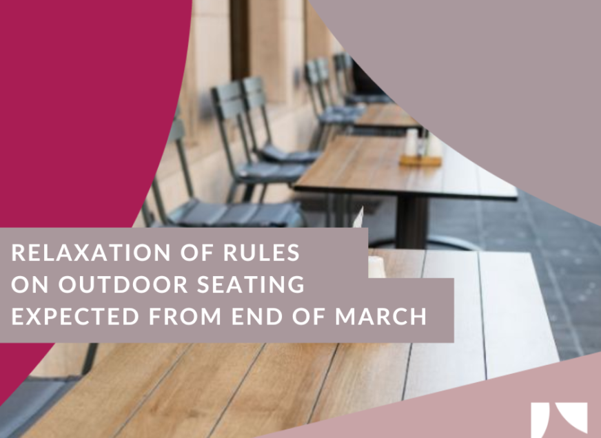 Relaxation of rules on outdoor seating expected from end of March