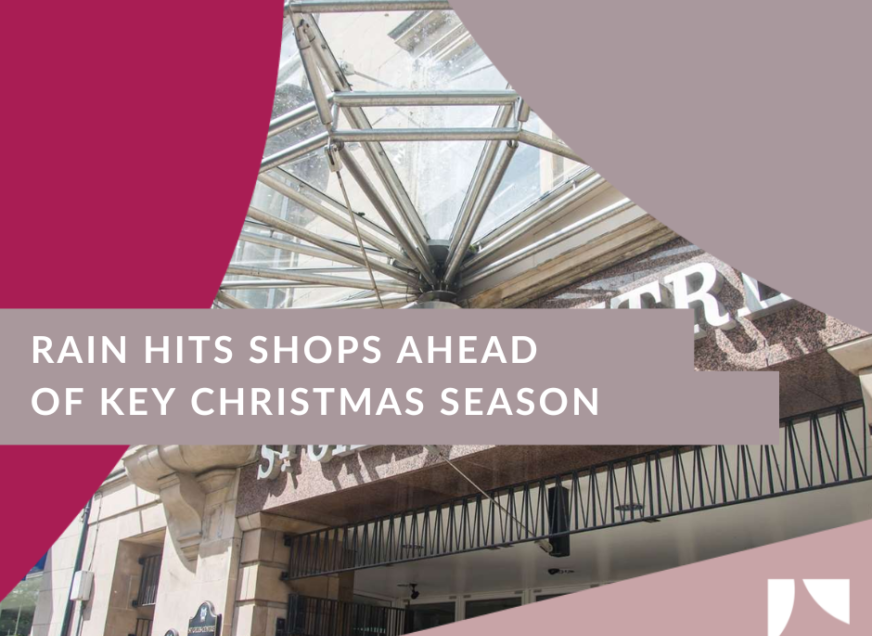 Rain hits shops ahead of key Christmas season