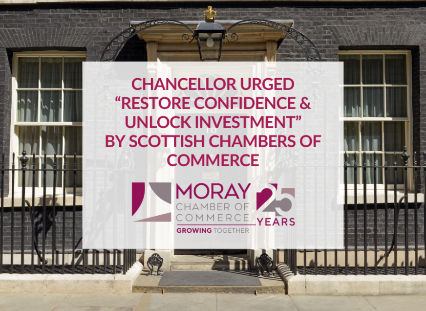 Chancellor urged “Restore Confidence & Unlock Investment” by Scottish Chambers of Commerce