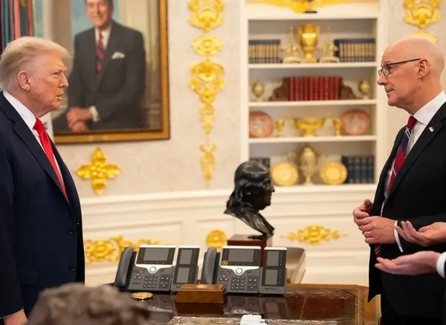 Swinney Holds 'Constructive' Scotch Whisky Tariff Talks With Trump