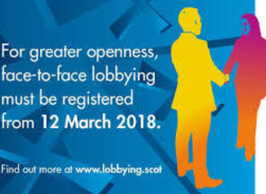 Lobbying (Scotland) Act 2016 comes into force Monday 12 March