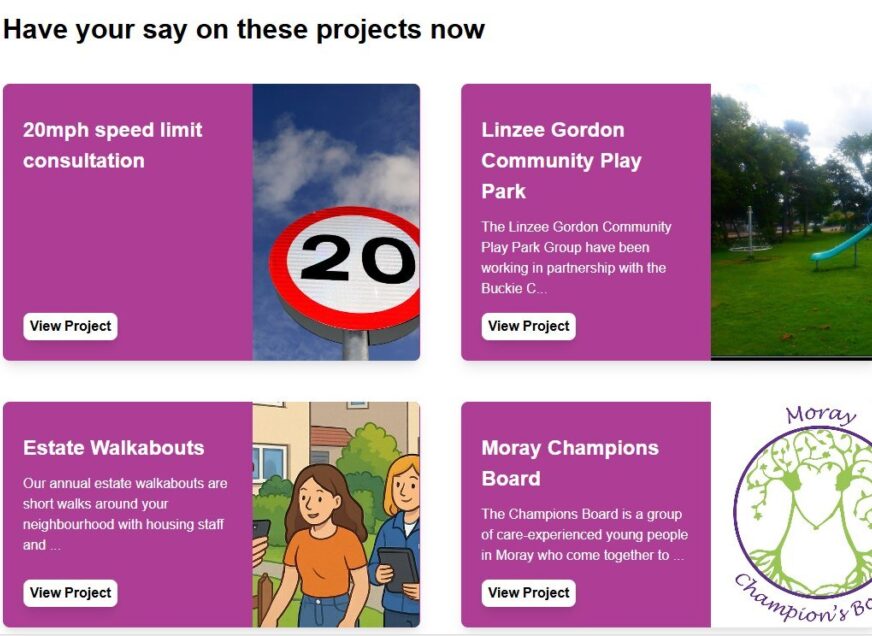 New community engagement portal launched for Moray