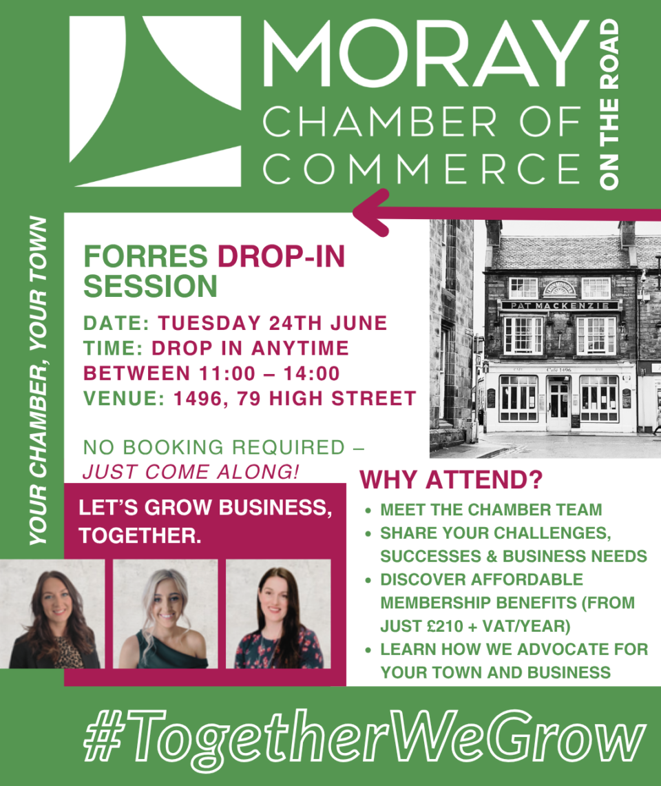 FORRES | Moray Chamber Roadshow – Connecting with Local Businesses