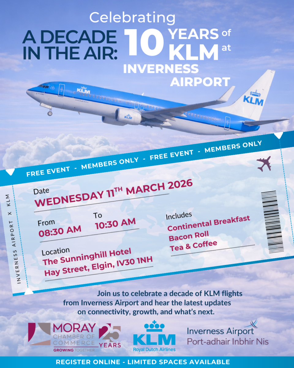 FREE EVENT | A Decade in the Air: Celebrating 10 Years of KLM at Inverness Airport