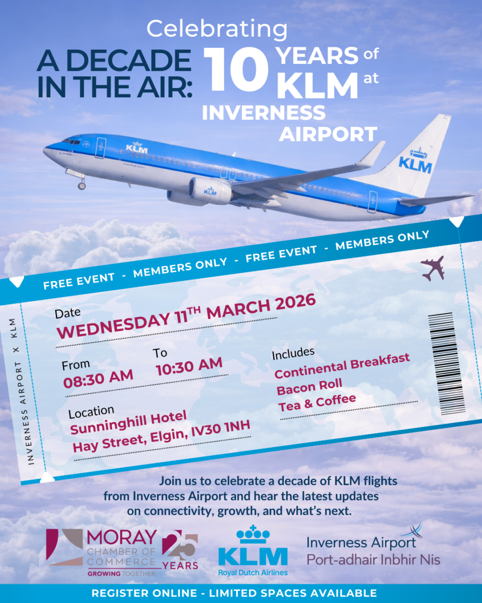 FREE EVENT | A Decade in the Air: Celebrating 10 Years of KLM at Inverness Airport