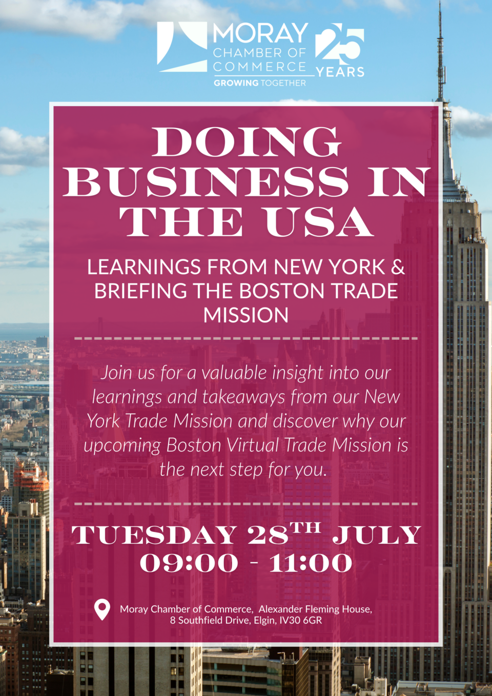 Doing Business in the USA: Learnings from New York & Briefing the Boston Trade Mission